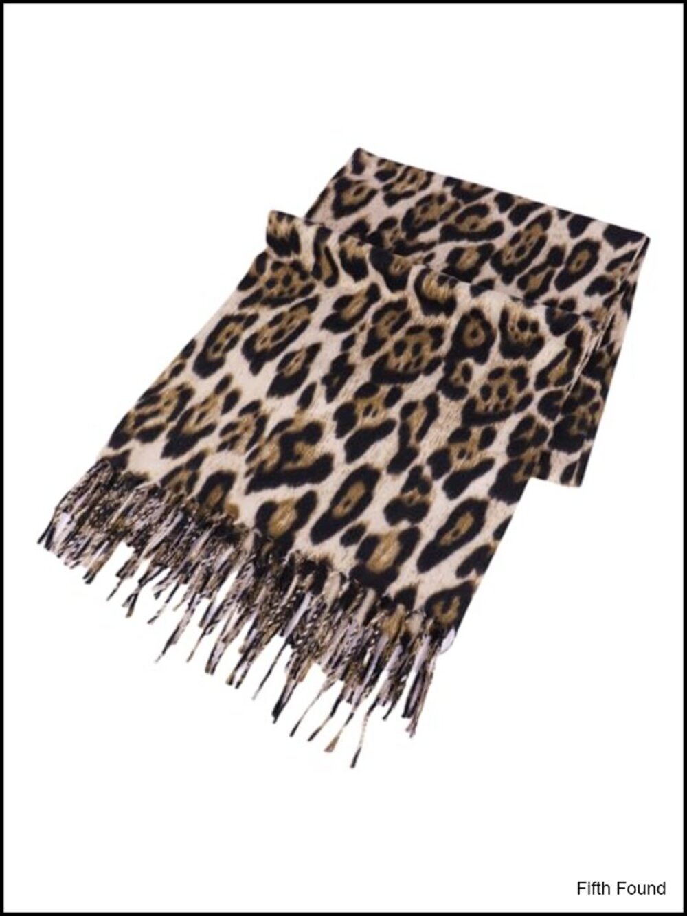Winter Leopard Print Scarf Acrylic Polyester Shawl Wrap Blanket